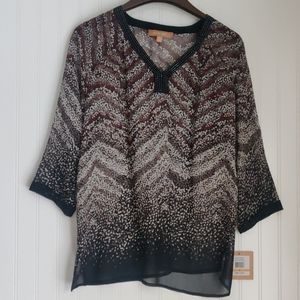 NWT Sheer Tunic  Size S
